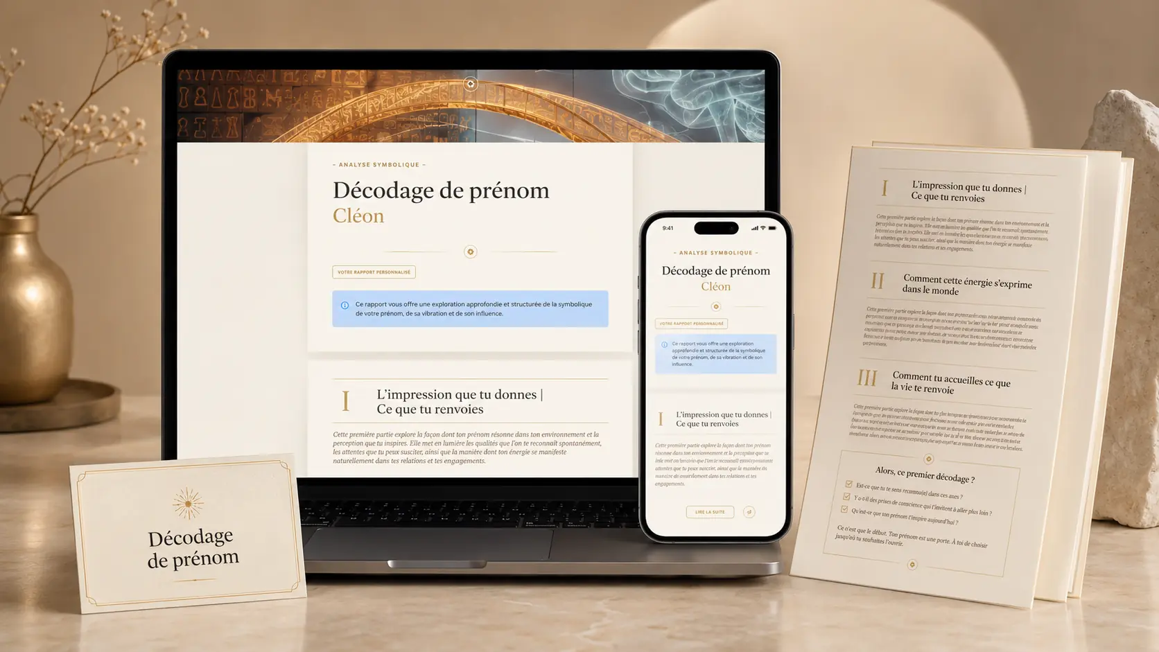 Présentation du Décodage de Prénom SYMBOLOMIK®